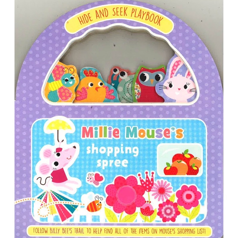 Dwais - UK English Children Story Book : Hide and seek playBook - Millie Mouse’s shopping Spree