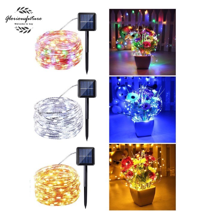 [Ready Stock]32M 300 LEDs Christmas Lights Solar Light 8 Modes Fairy ...