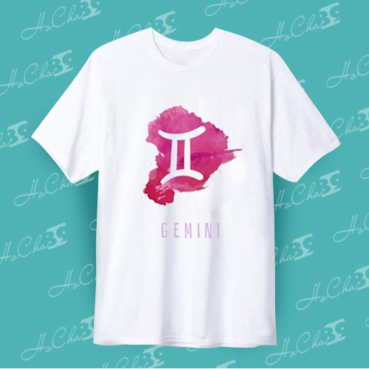 Zodiac Sign - Gemini T-shirt (Gemini) | Model 1 | Thick and Smooth Fabric - High Quality Neck Strap Sewing (with Real Pictures)