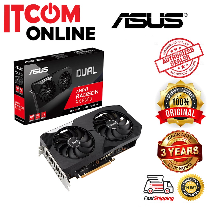 ASUS ATI RX6600 8GB GDDR6 128BIT DUAL GRAPHIC CARD (DUAL-RX6600-8G ...