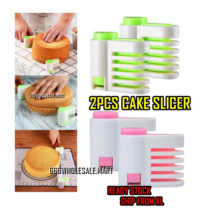 2pcs Cake Slicer Cutter 5 Layers Cake Bread Leveler Slicer Set DIY Fixator Cutting Tools Kitchen Cake Accessories