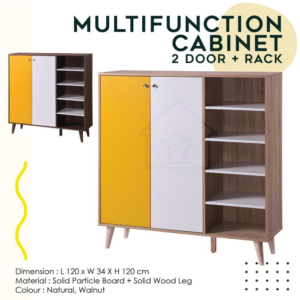 MULTIFUNCTIONAL 2 DOOR WITH RACK/SHOE RACK/SHOE