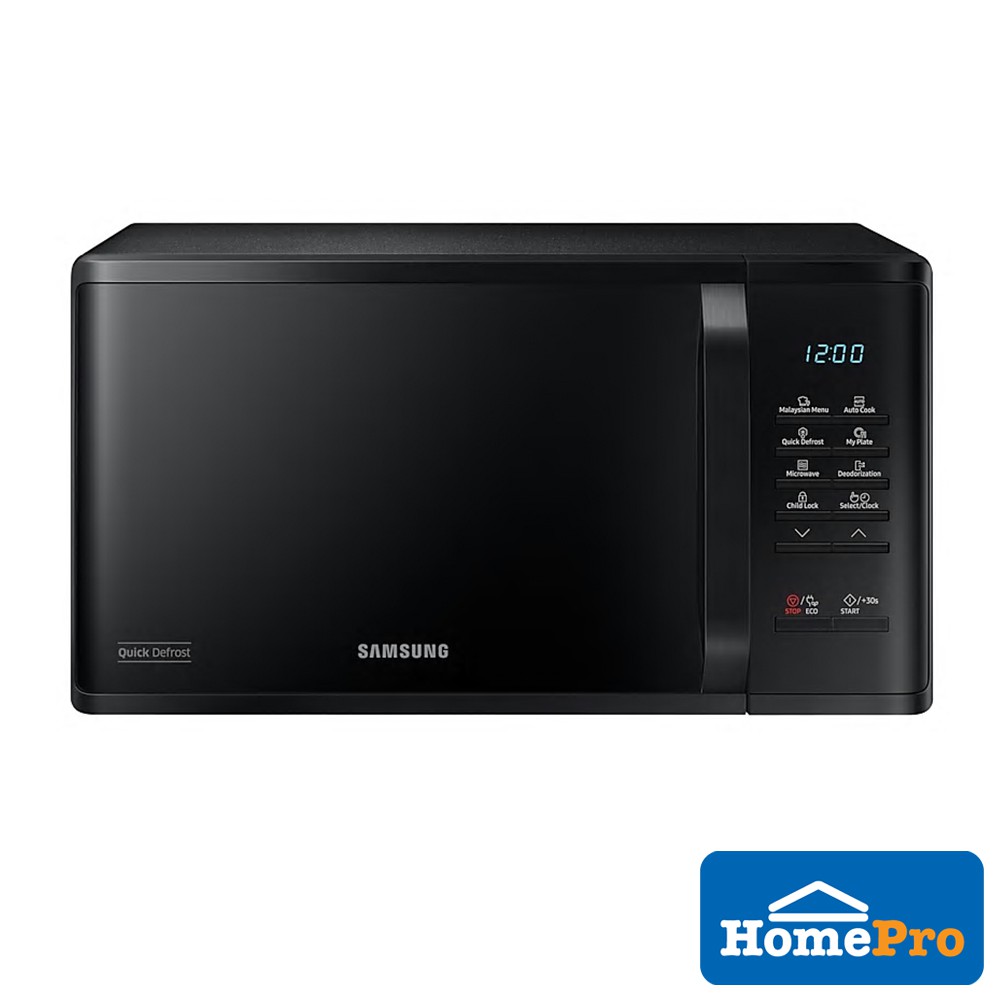 SAMSUNG MICROWAVE OVEN SOLO MS23K3513AK/SM 23 BLACK WITH QUICK DEFROST CERAMIC INSIDE