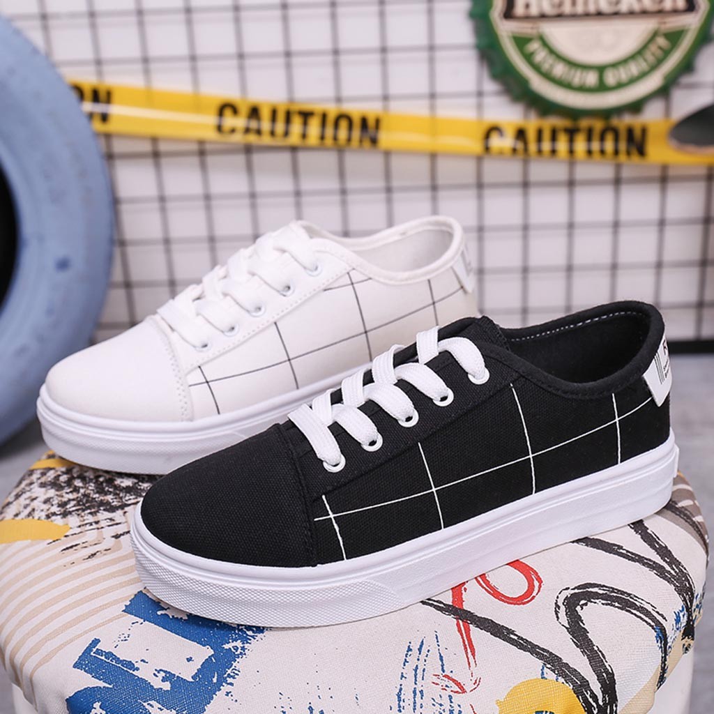 plaid sneakers ladies
