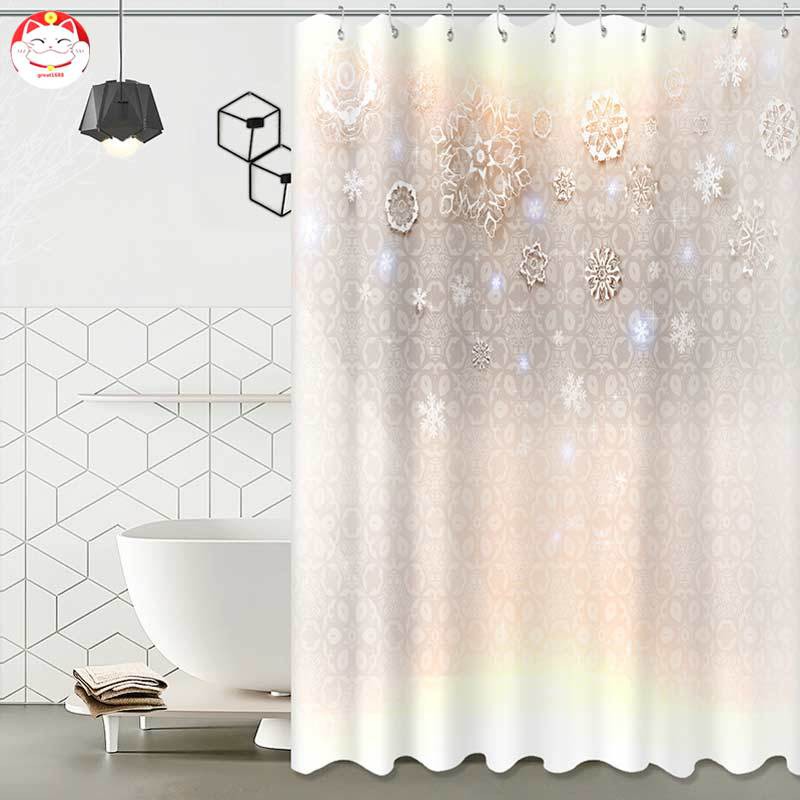 Floor Mat Shower Curtain Mildew Resistant Waterproof Bathroom