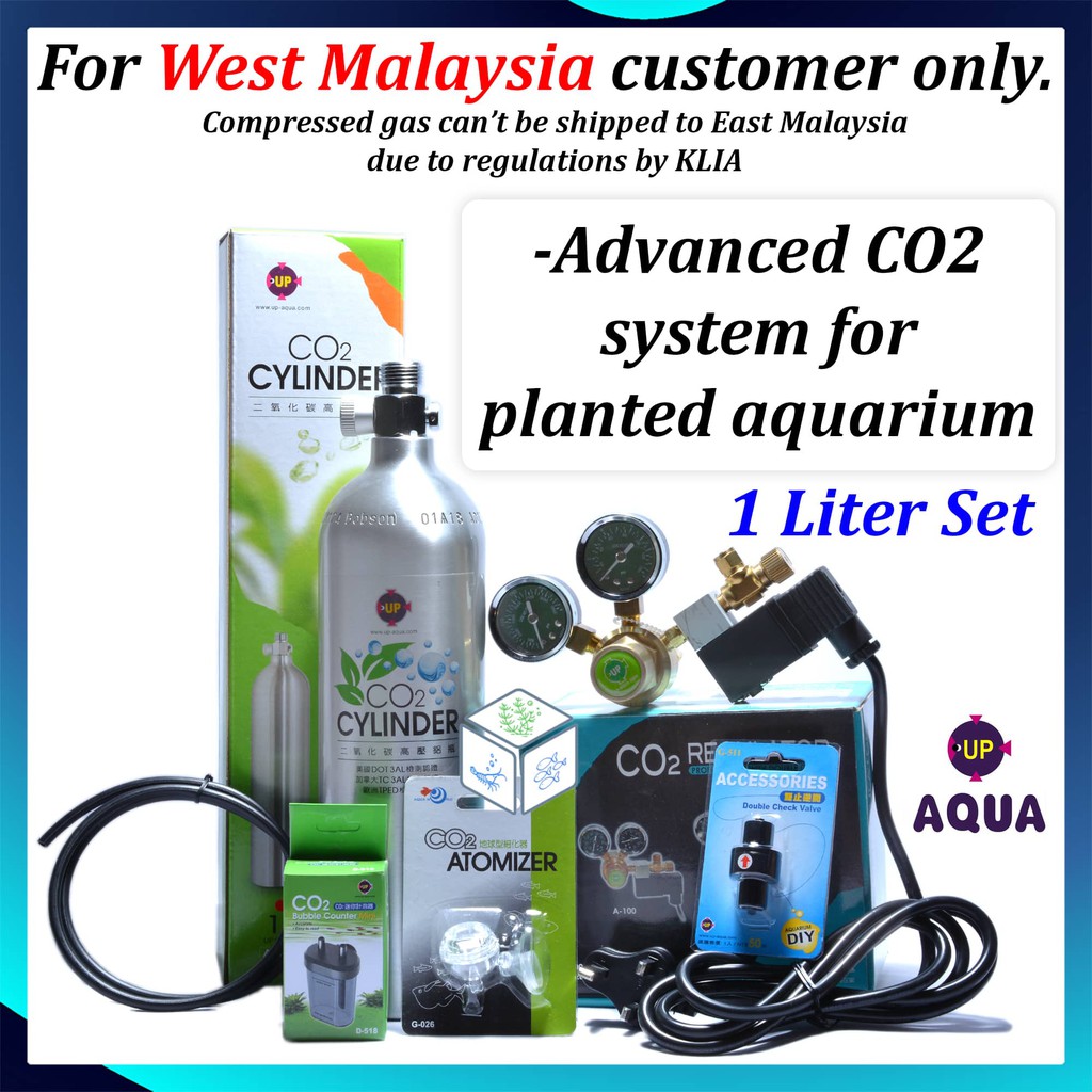 Planted Aquarium Aluminium Pro CO2 Set 1L | Shopee Malaysia