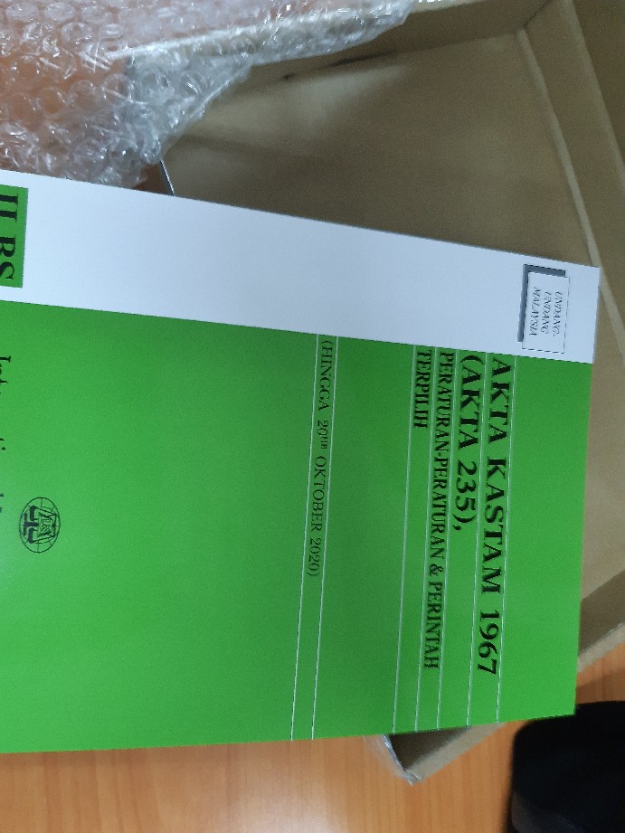 Akta Kastam 1967 Akta 235 Peraturan Peraturan Perintah Terpilih Disemak Hingga 20hb Oktober 2020 Shopee Malaysia