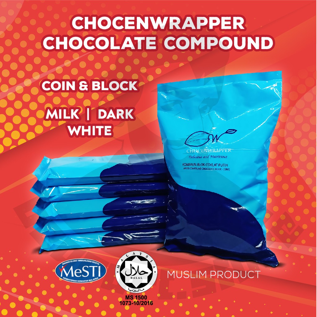  Coklat Kompaun Premium  CnW CHOCOLATE COMPOUND (1 kg ...