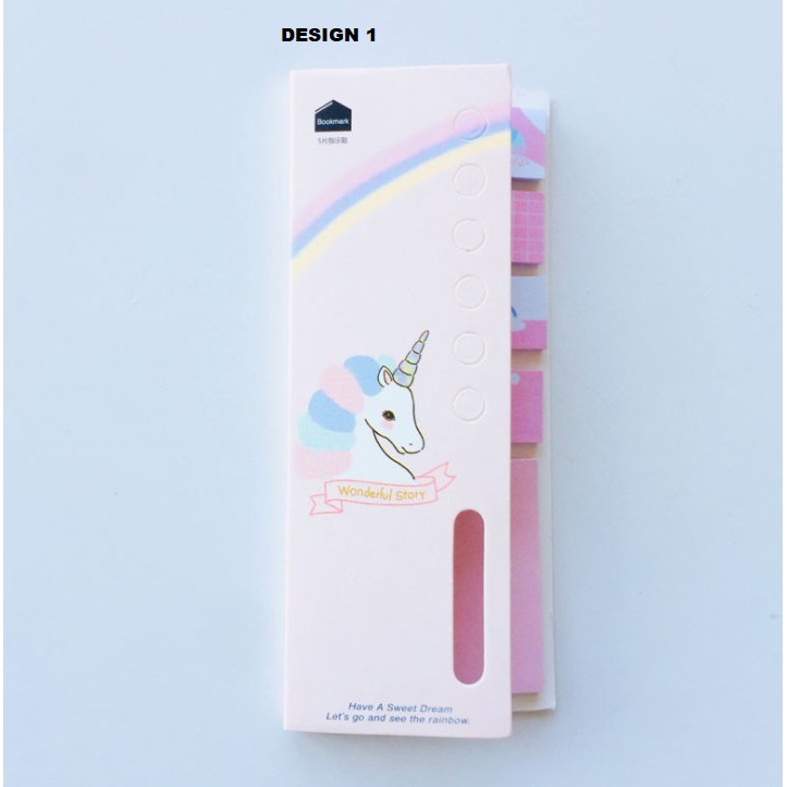 Unicorn Sticky Note Memo Pad Magical Designs For Office and School