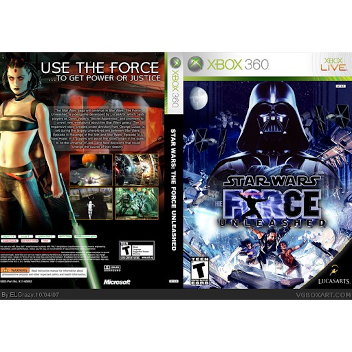 star wars the force unleashed xbox 360