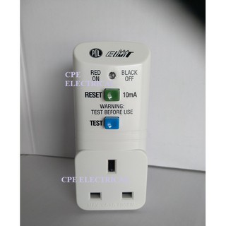 PDL ELIMIT 1951 13A 10mA Plug-in RCD ELCB Adaptor with SIRIM | Shopee ...