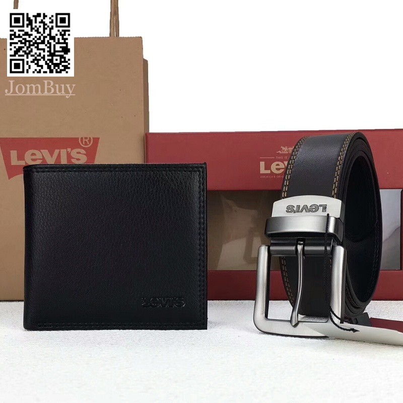 levis belt and wallet set