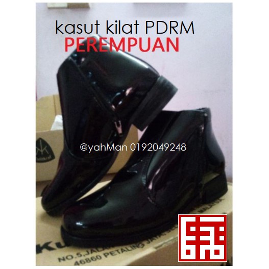 Kasut Kilat Perempuan Kasut Pdrm Polis Wanita Clear Stock Shopee Malaysia