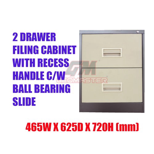 2 Drawers Metal Filing Cabinet With Lock Shopee Malaysia