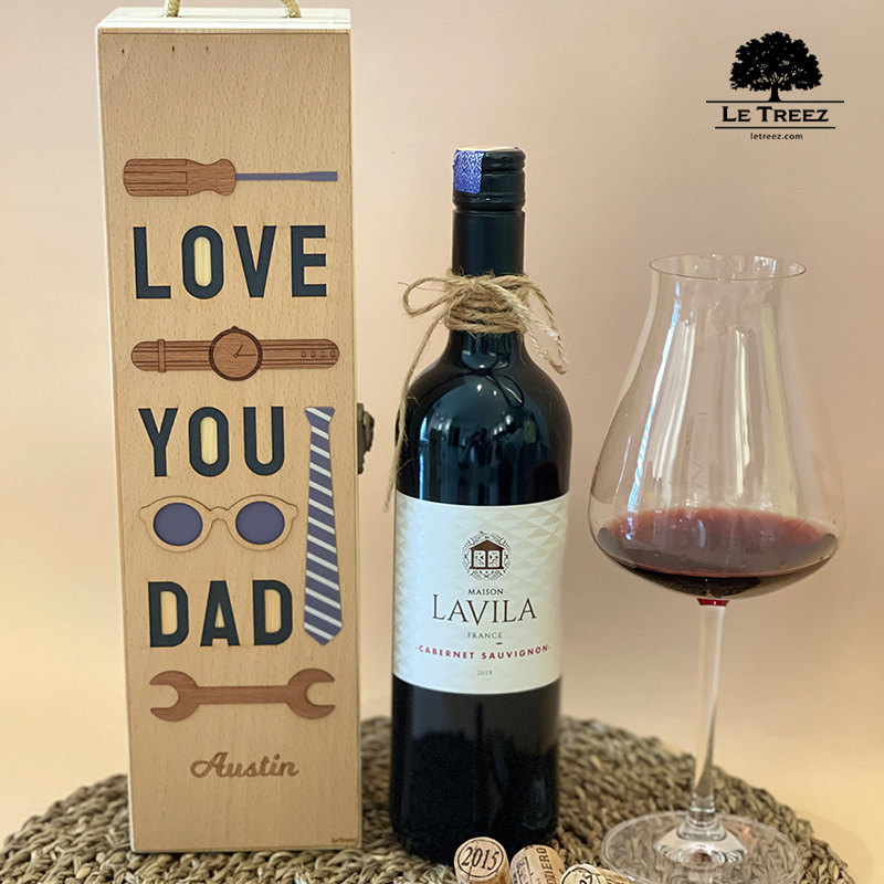 Father Day Ready Stock Malaysia Gift Box Storage Jewelry Wooden Packaging Coffee Wine Personalized Hadiah B