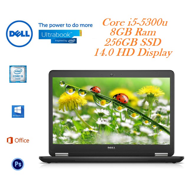 Refurbished Dell Latitude E7450 I5 5th Gen 8gb Ram Ddr3 256gb Sdd Ultrabook 6 Months Warranty Shopee Malaysia