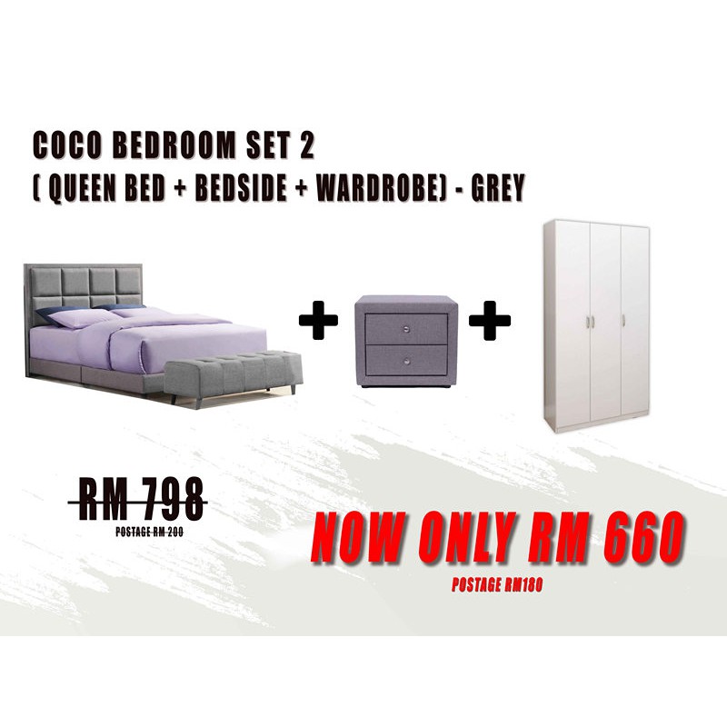 COCO QUEEN BEDROOM SET 2 Shopee Malaysia