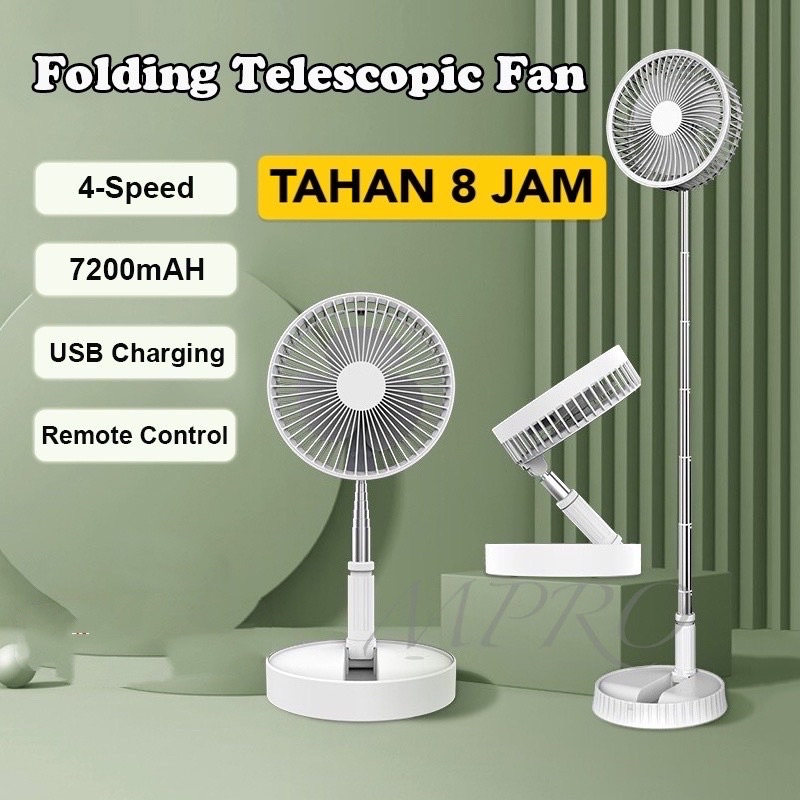 Kipas Camping Rechargeable Retractable Foldable Mini Fan Desk Fan Outdoor Fan Multifunction Portable Fan Kipas Lipat