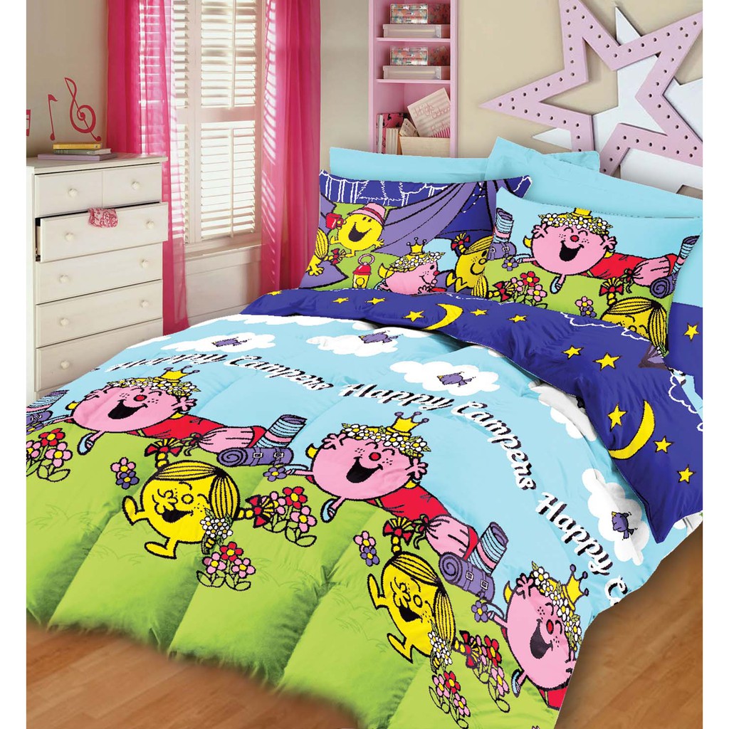 Chester L O N D O N Mr Men Little Miss 450 Thread Count Single