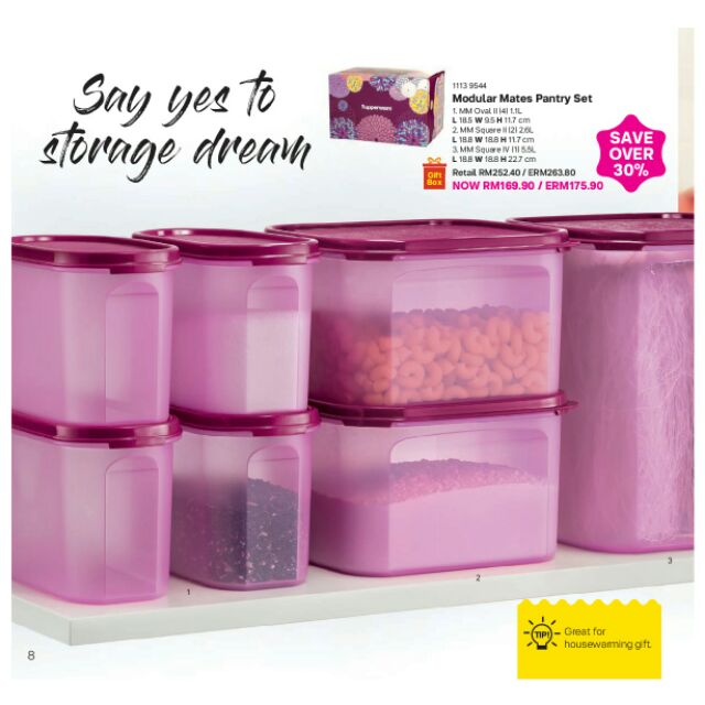 Tupperware Modular Mates Pantry Set