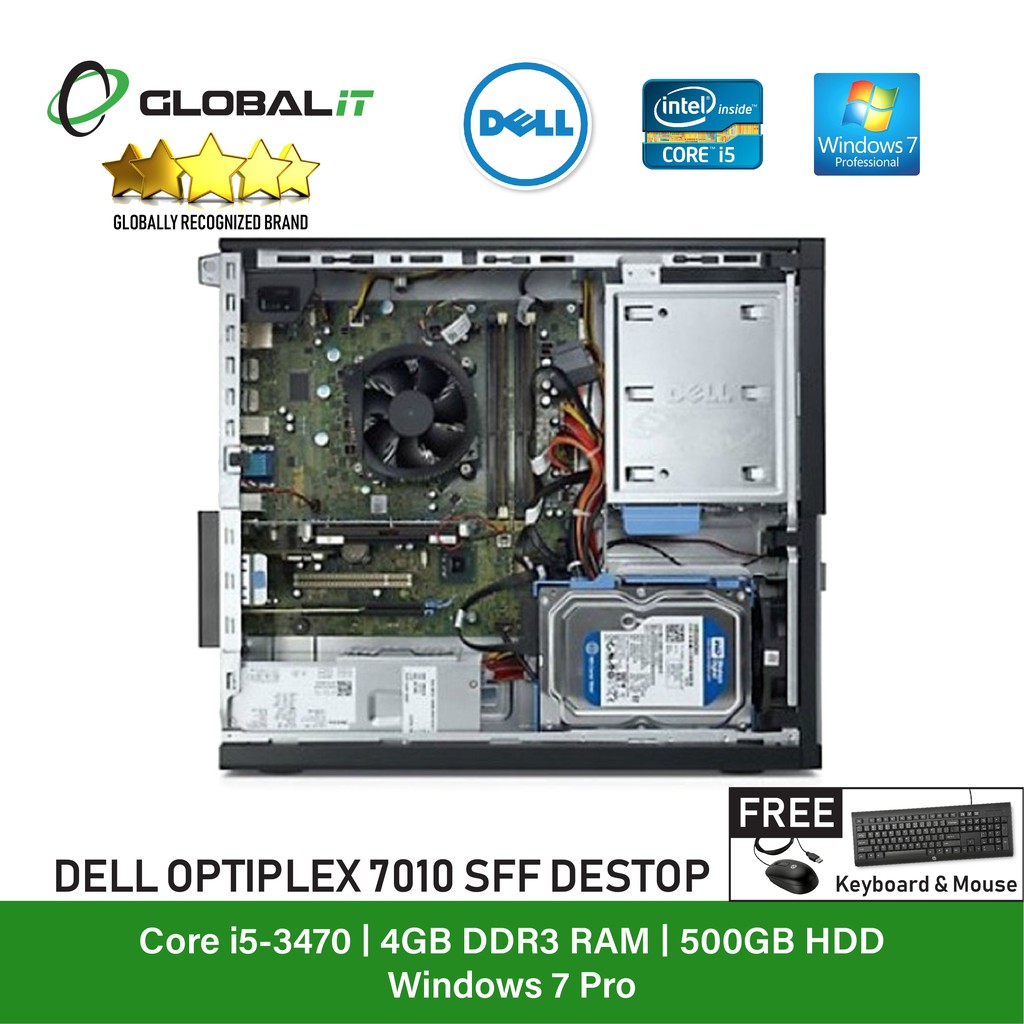Refurbished Desktop Dell Optiplex 7010 Sff Intel I5 3470 Windows 7 Shopee Malaysia