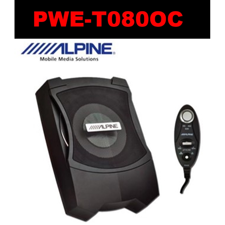 Alpine Active Subwoofer Underseat Woofer PWET080OC Car Audio Hifi