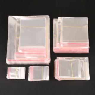 100pcs Transparent Self Adhesive Plastic Seal OPP Bags Jewelry Packaging Bag Wedding Favor Pouch Gift Bag