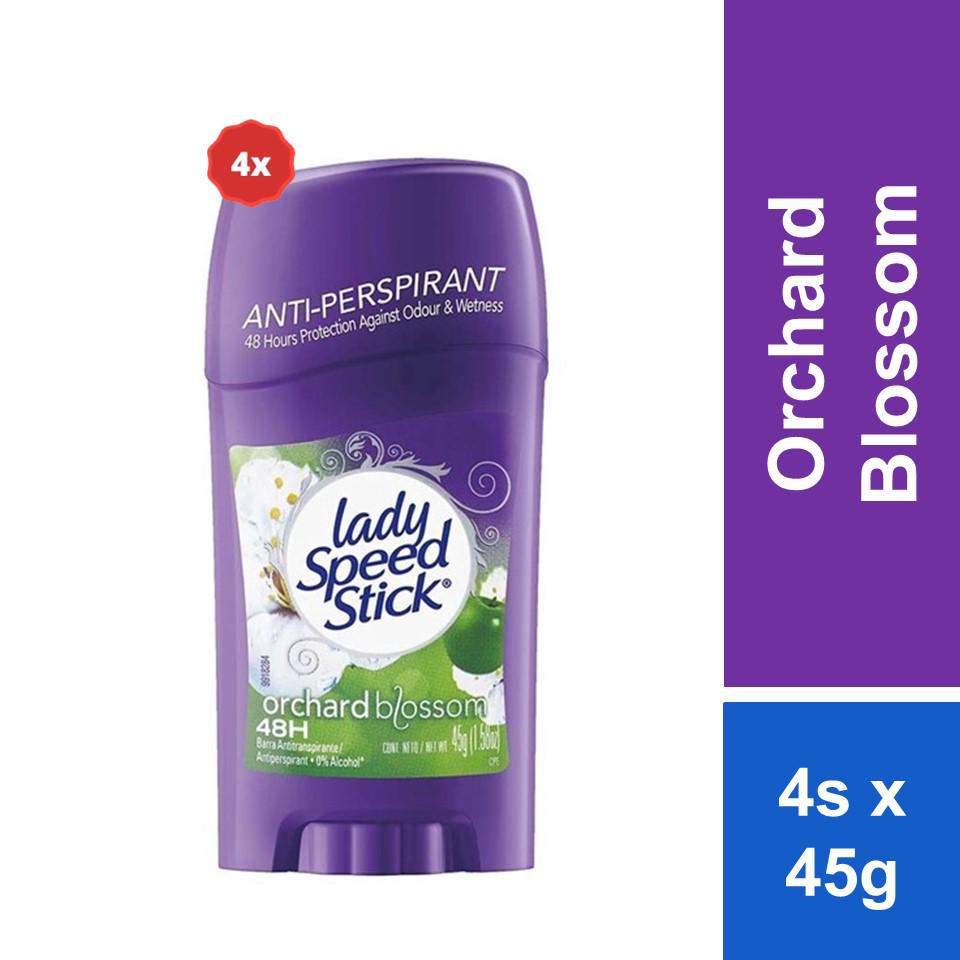 (4 pcs) LADY SPEED STICK Deodorant Orchard Blossom Invinsible Dry