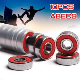 10pcs ABEC-9 608-2RS Wheel Skateboard Scooter Roller Skate Spare Bearings 
