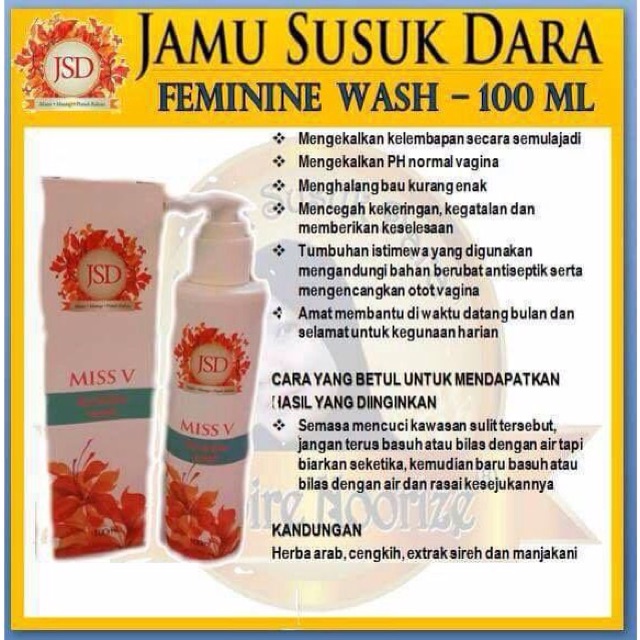JSD FEMININE WASH clear stok Shopee Malaysia