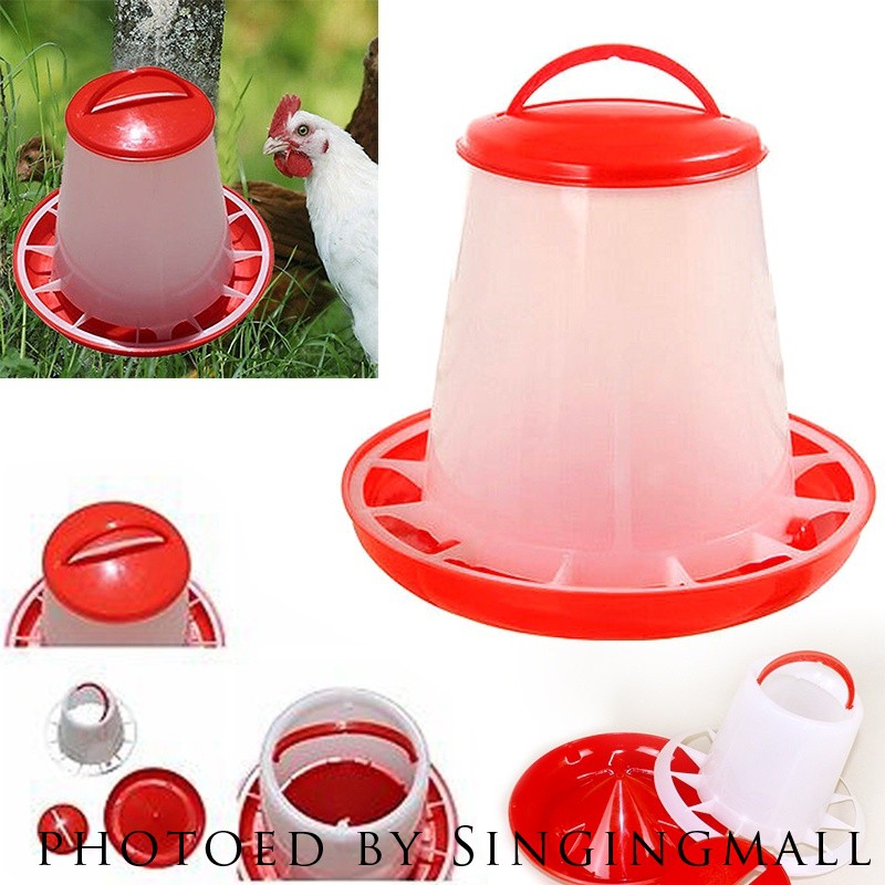 1pc 1 5kg Plastic Feeder Chicken Hen Poultry Drinker Waterer With