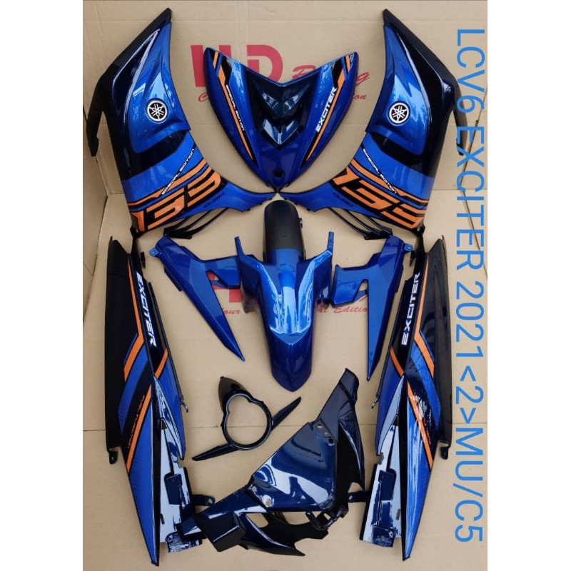 Lc135 V6 Exciter 2021 Hld Cover Set Shopee Malaysia