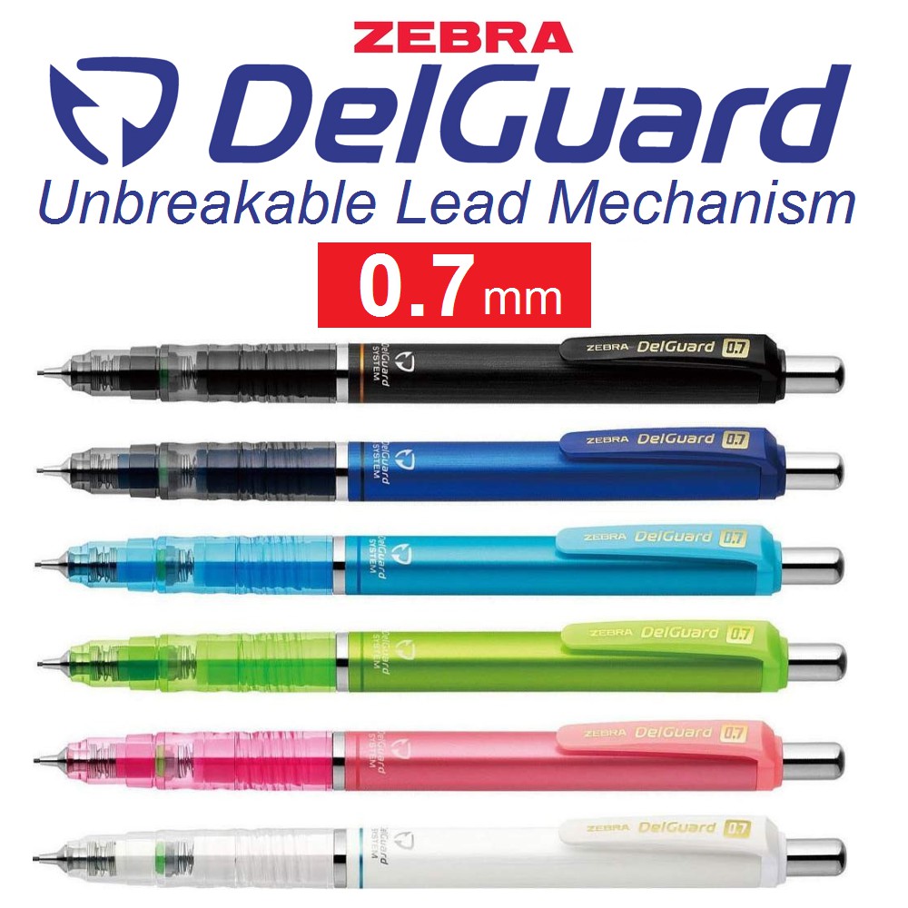 Zebra DelGuard Basic Anti-break Core Mechanical Pencil (0.7mm) 0.7 Japan Premium Stationery Student Gift