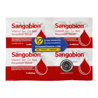 SANGOBION Vitamin dan Zat Besi Penambah Darah 4 Tablet/ 10 