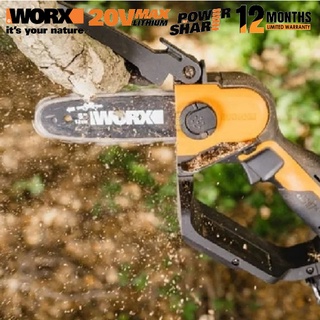 WORX [ W2207D ] - WG324E 20V Pruning Saw + WA4301 Extension Pole ...