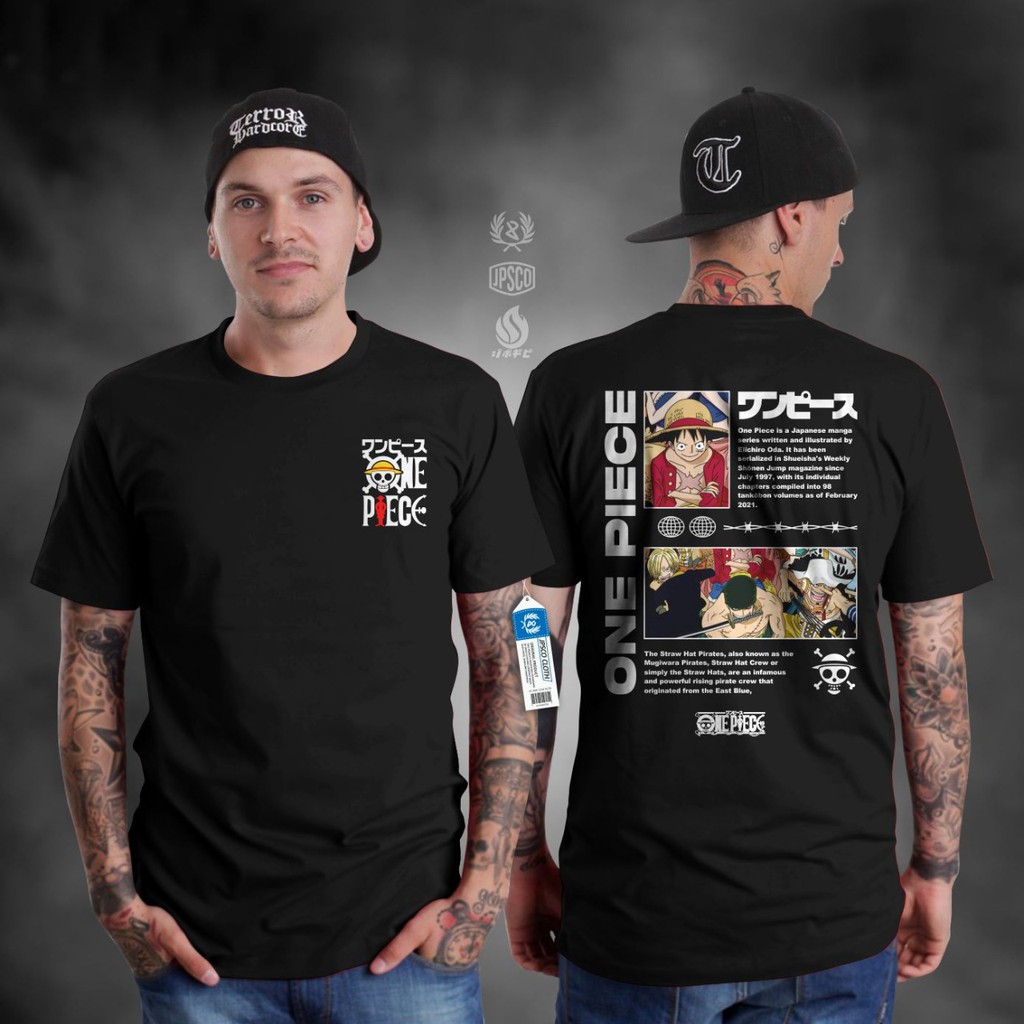 One Piece X Luffy One Piece One Piece T Shirt Shopee Malaysia