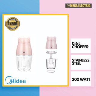 MIDEA 0.6L GLASS JAR CHOPPER MBC-06PK (PINK) | Shopee Malaysia