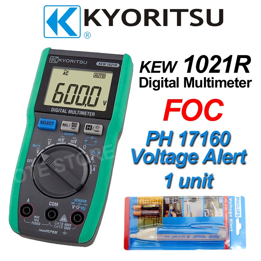 Kyoritsu Kew 1021r Digital Multimeter True Rms Made In Thailand