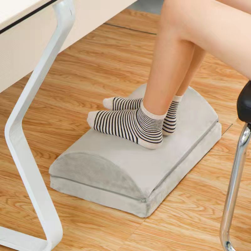 Foot Rest Cushion Ergonomic Feet Cushion Support Foot Rest Under Desk Memory Foam Feet Stool Non-Slip Bottom Footrest Adjustable Memory Foam Foot Rest 脚垫