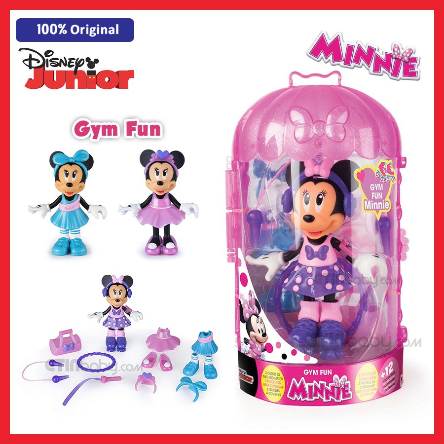 minnie mouse plastic dress up doll