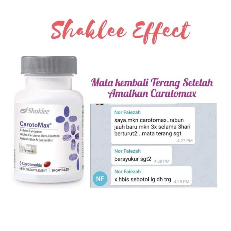 𝐅𝐀𝐒𝐓 𝐒𝐇𝐈𝐏𝐏𝐈𝐍𝐆 Carotomax Shaklee Vitamin Mata Rabun Shopee Malaysia