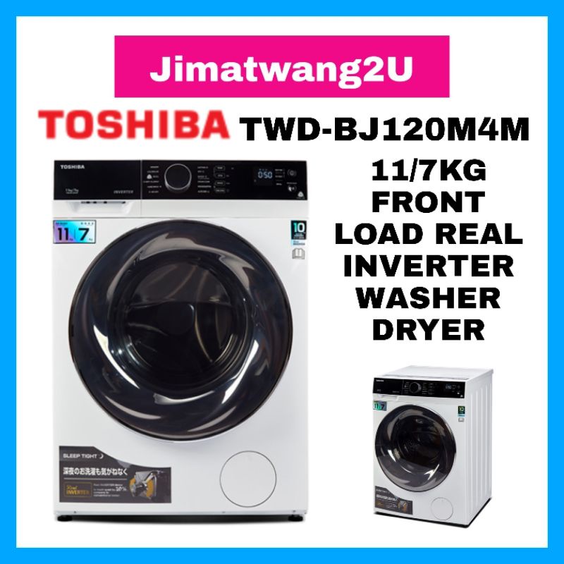 【FREE SHIPPING】Toshiba Washer Dryer TWD-BJ120M4M (11kg/7kg)