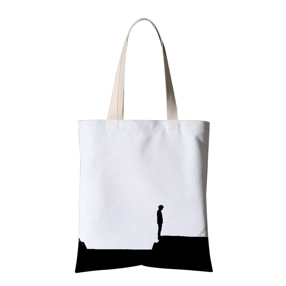 simple black tote bag