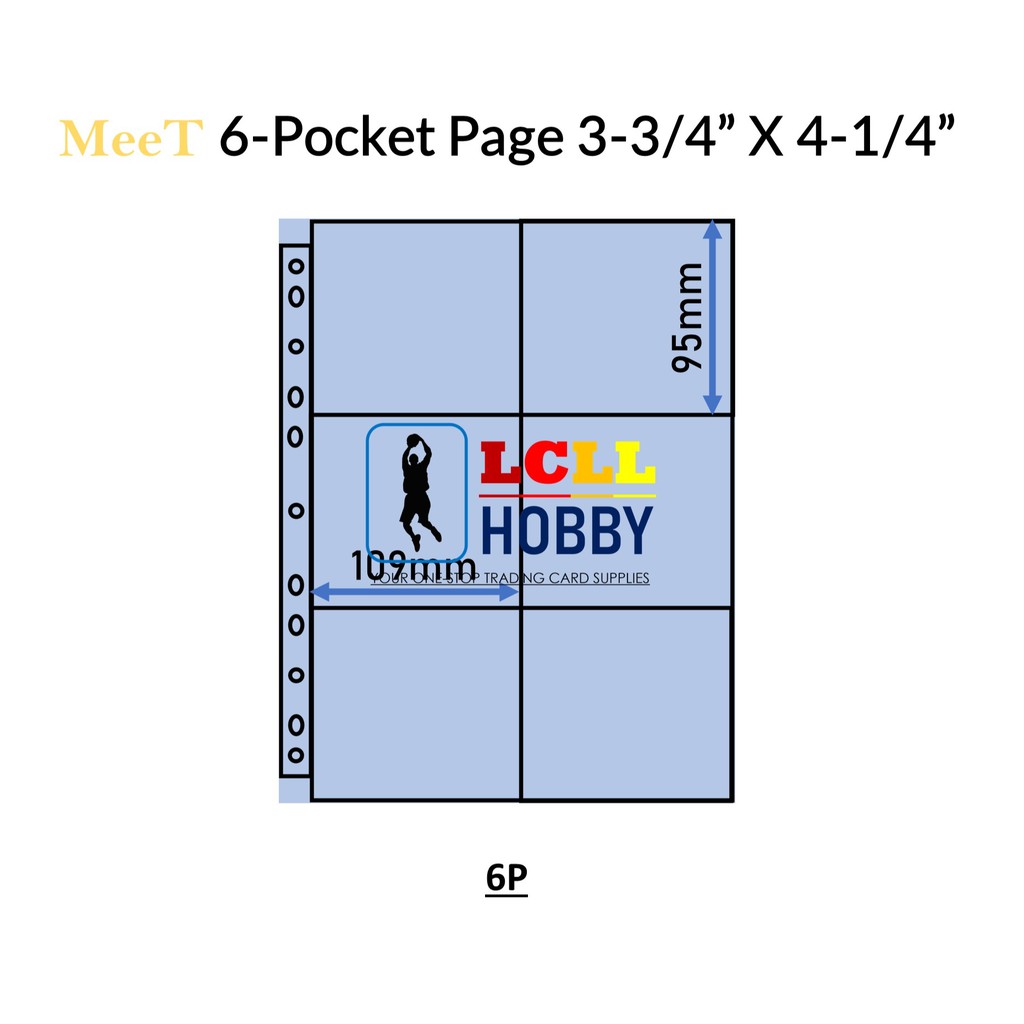 Meet 6 Pocket Transparent Pages With 3 3 4 X 4 1 4 Pockets 95 109 Shopee Malaysia