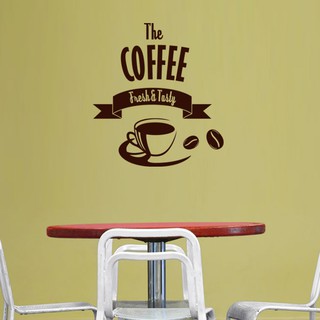 Coffee Shop Sticker Cup Decal Cafe Poster Vinyl Art Wall Decals ...