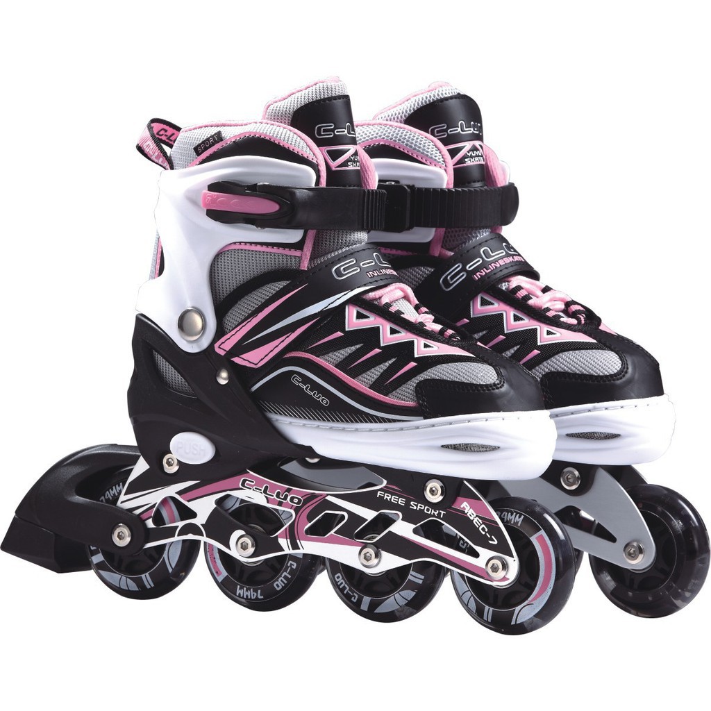 Skates adult inline skates full flash PU wheel roller skates ...