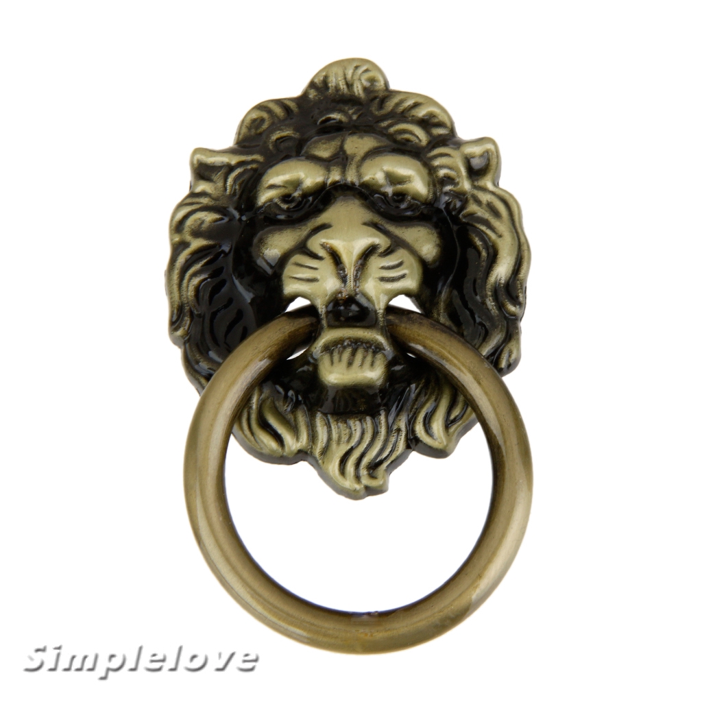 1piece Lion Head Shaped Pull Handle Door Cabinet Dresser Drawer