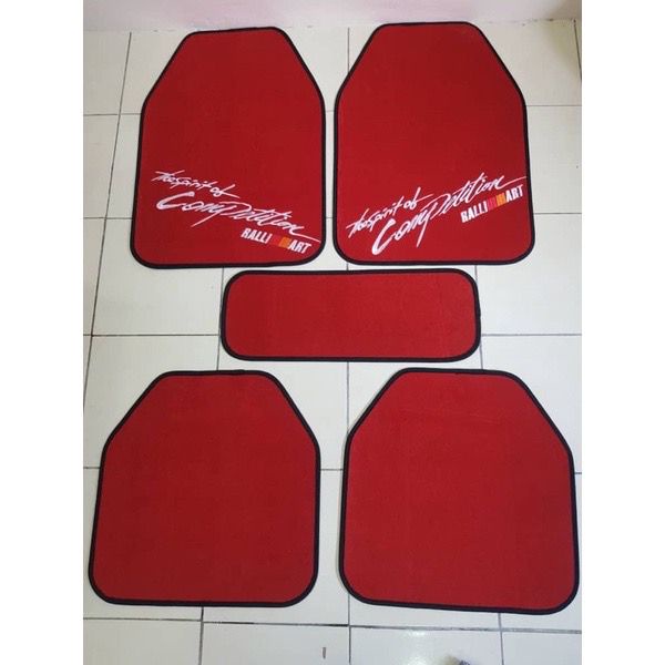 RALLIART UNIVERSAL CARPET WIRA SAGA ISWARA SATRIA PUTRA BLM FLX WAJA