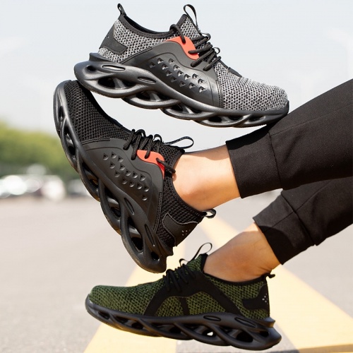 Safety Shoes Anti Slip Anti Smash Protective Steel Toe Cap Boots Men Shoes Kasut Lelaki Kasut Kerja (808)