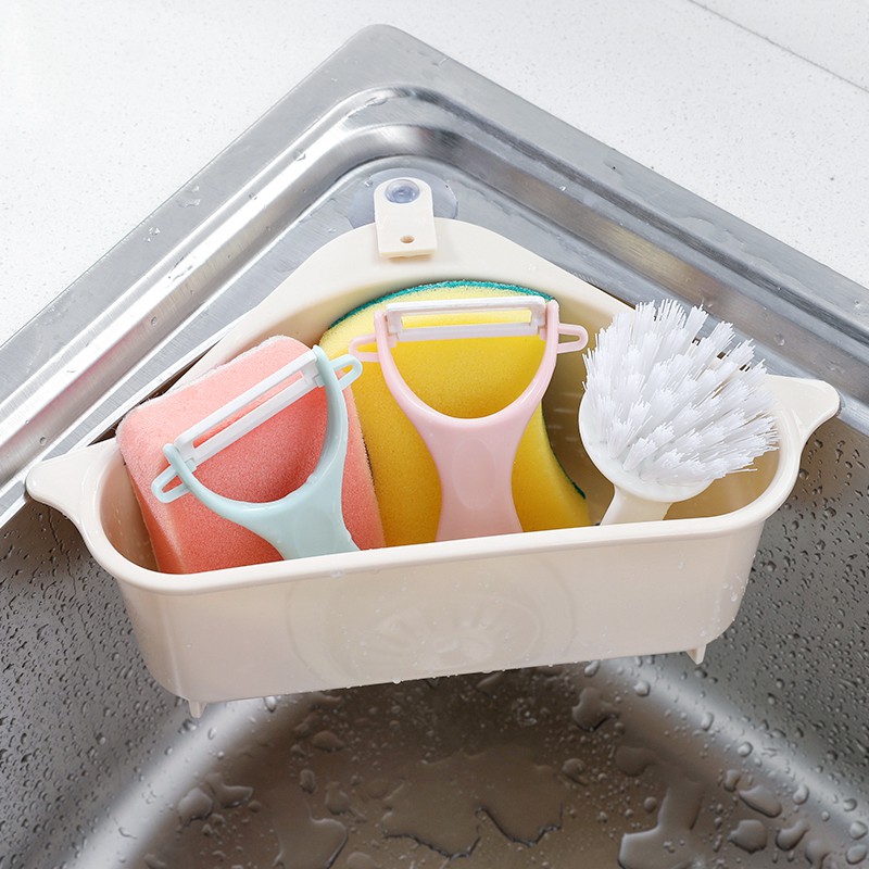 Kitchen Supplies Shelf Sink Storage Sucker Hanger Drain Basket